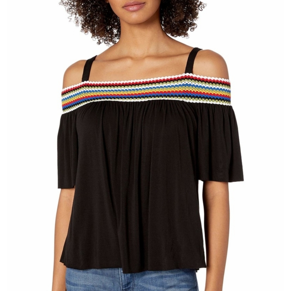 Bailey 44 Guava Off Shoulder Top
